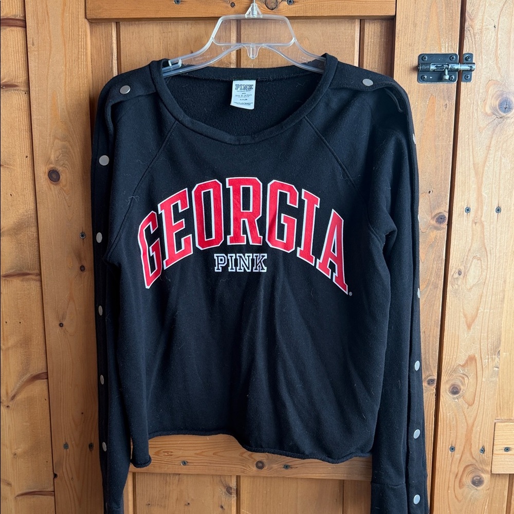 PINK Victoria's Secret Black Georgia Sweatshirt